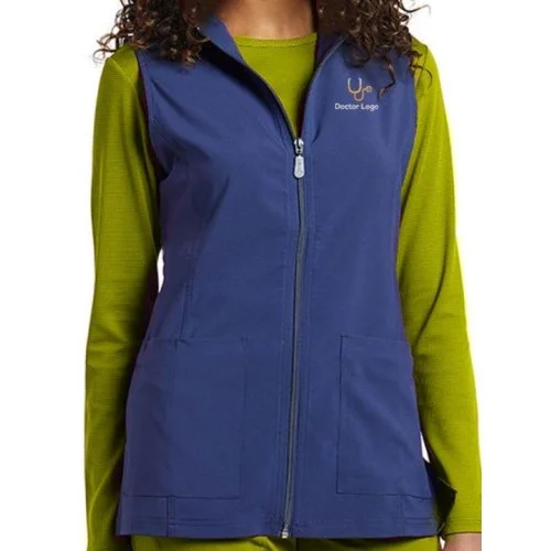 Women fit zip front vest